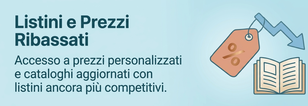 Listini aggiornati e prezzi competitivi per forniture aziendali con accesso personalizzato