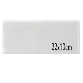 Busta autoadesiva TR 22 - rettangolare - PVC - 22 x 10 cm - trasparente - Sei Rota - conf. 10 pezzi