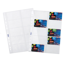 Buste forate porta cards - PPL - 10 tasche - 21