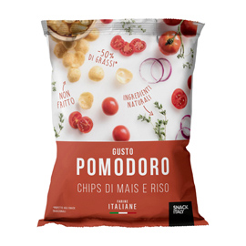 Chips di mais e riso al pomodoro - 70 gr - Snack Italy
