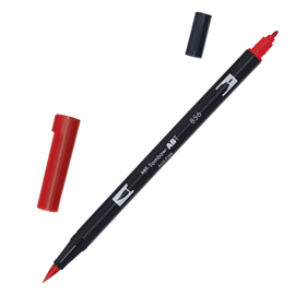 Pennarello Dual Brush 856 - chinese red - Tombow