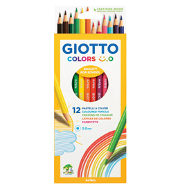 Pastelli colorati Colors 3.0 - diametro mina 3 mm - Giotto - astuccio 12 pezzi