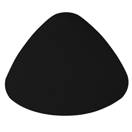 Sottopiatto sagomato Talk - 43 x 35 cm - nero - Stilcasa