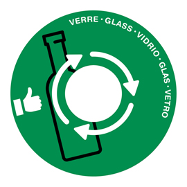 Coperchio raccolta vetro - per cestino 133R - diametro 38 cm - PVC - verde - Cep