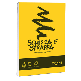 Blocco Schizza  Strappa - A6 - 105 x 148mm - 50gr - 150 fogli - Favini