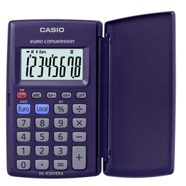 Calcolatrice tascabile HL-820VERA - 8 cifre - blu - Casio