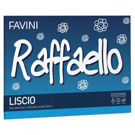 Album Raffaello - 24x33cm - 100gr - 20 fogli - liscio - Favini