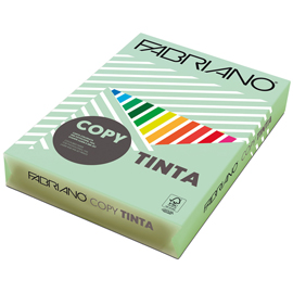 Carta Copy Tinta - A3 - 80 gr - colore tenue acquamarina - Fabriano - conf. 250 fogli
