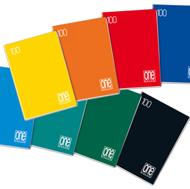 Maxiquaderno One Color - A4 - punto metallico - riga di 3a - 18 +1 fogli - 100 gr - Blasetti