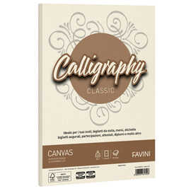 Carta Calligraphy Canvas - A4 - 100 gr - avorio 02 - Favini - conf. 50 fogli