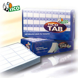 Etichette adesive a modulo continuo TAB 3 - in carta - corsia tripla - permanenti - 102 x 36