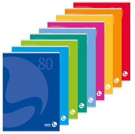 Maxiquaderno Color 80 - A4 - 1 rigo con margine - 80 fogli - 80gr - copertina 250gr - BM