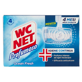 Tavoletta Profumoso Ocean Fresh - WC Net - 4 gabbiette da 34 gr