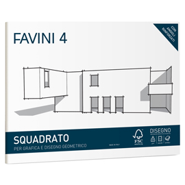 Album favini 4 - 24x33cm - 220gr - 20 fogli - liscio squadrato - Favini
