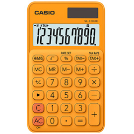 Calcolatrice tascabile SL-310UC - 10 cifre - arancio - Casio