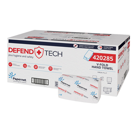 Asciugamani piegati a V Defend Tech - Papernet - pacco 210 pezzi
