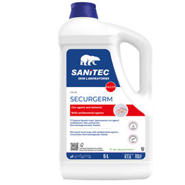 Sapone liquido Securgerm - con antibatterico - tanica 5 L - Sanitec