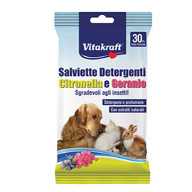Salviette detergenti per pelo di animali (cani