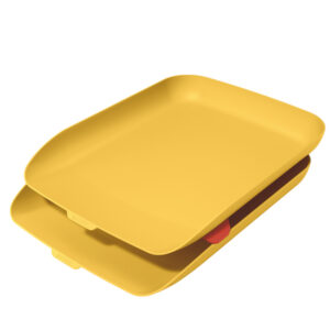 Kit doppia vaschetta portacorrispondenza Cosy - giallo - Leitz