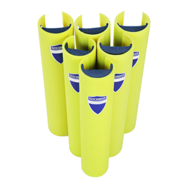 Protezione per scaffalature - per montanti larghi 70-87 mm - H 60 cm - giallo fluo - Rack Armour