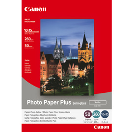 Canon - Carta fotografica semilucida SG-201 Plus - 4 x 6 '' - 50 Fogli - 1686B015