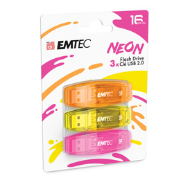 Emtec - Memoria Usb 2.0 C410 - 16GB - ECMMD16GC410P3NEO