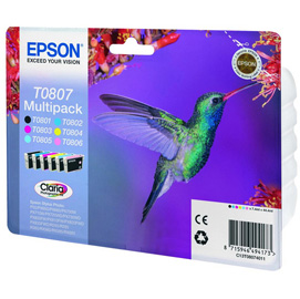 Epson - Cartuccia ink - C/M/Y/K/C CH/M CH - T0807 - C13T08074011  - 7