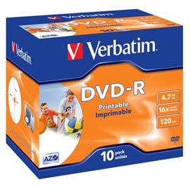 Verbatim - Scatola 10 DVD-R - Jewel Case - 43521 - 4