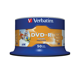Verbatim - Scatola 50 DVD-R - stampabile - 43533 - 4