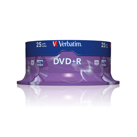 Verbatim - Scatola 25 DVD+R - serigrafato - 43500 - 4