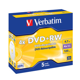 Verbatim - Scatola 5 DVD+RW - Jewel Case - serigrafato - 43229 - 4