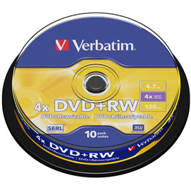Verbatim - Scatola 10 DVD+RW - 43488 - 4