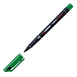 Pennarello OHPen universal permanente 843 - punta media 1 mm - verde - Stabilo