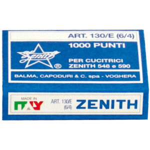 Punti Zenith 130/E S100 - 6/4 - acciaio naturale - metallo - Zenith - conf. 1000 punti