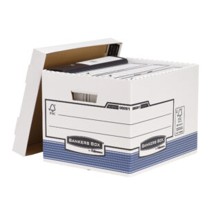 Scatola archivio Bankers Box System - con coperchio - 33