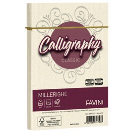 Busta Calligraphy Millerighe - 120 x 180 mm - 100 gr - avorio - Favini - conf. 25 pezzi