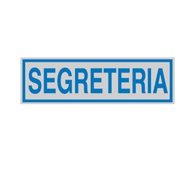 Targhetta adesiva - SEGRETERIA - 16