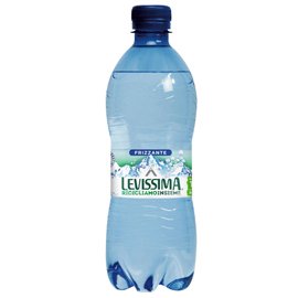Acqua frizzante - PET 100 riciclabile - bottiglia da 500 ml - Levissima