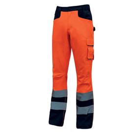 Pantalone invernale alta visibilitA' Beacon - arancio  fluo - taglia M - U-Power