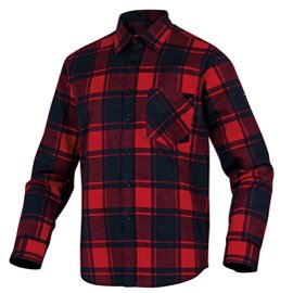 Camicia da lavoro Ruby - flanella di cotone - tg. M - rosso / nero - Deltaplus