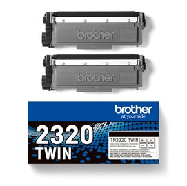 Brother - Bundle di 2 Toner - Nero - TN2320TWIN - 2.600 pag
