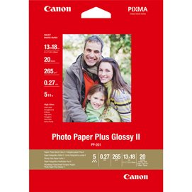 Canon - Carta fotografia lucida PP-201 II Plus - 5 x 7 '' - 20 Fogli - 2311B018