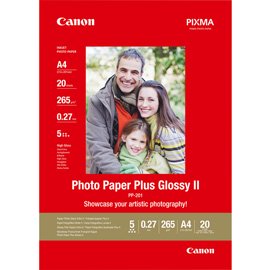 Canon - Carta fotografica Plus Glossy II PP-201 - A4 - 20 Fogli - 2311B019