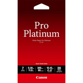 Canon - Carta fotografica PT-101 Pro Platinum - 4 x 6 '' - 20 Fogli - 2768B013