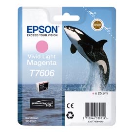 Epson - Cartuccia ink - Magenta chiaro - T7606 - C13T76064010 - 25