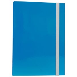 Cartella progetto - con elastico - dorso 3 cm - azzurro - Starline