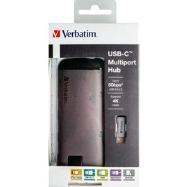 Verbatim - USB-C Adattatore USB 3.1 G1/ USB 3.0 X 3 / HDMI / SDHC / MICRO SDHC / R - 49142