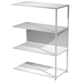 Modulo aggiuntivo per libreria Modular - 90 x 44 x 122 cm - struttura metal bianco - bianco - Artexport