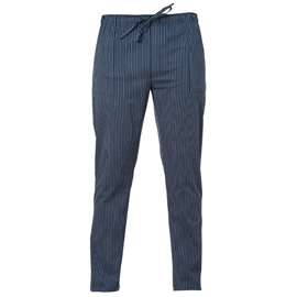 Pantalone cuoco Enrico - unisex - taglia XL - gessato blu - Giblor's