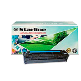 Starline - Toner Ricostruito - per HP 125A - Ciano - CB541A - 1.400 pag